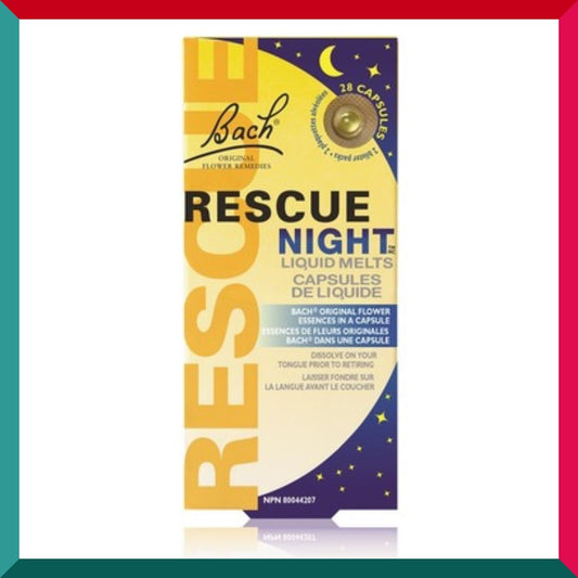 巴哈 - 甜睡寧RESCUE Night口溶珍珠 28粒 加拿大版 平行進口 (參考效期:10/2025*)