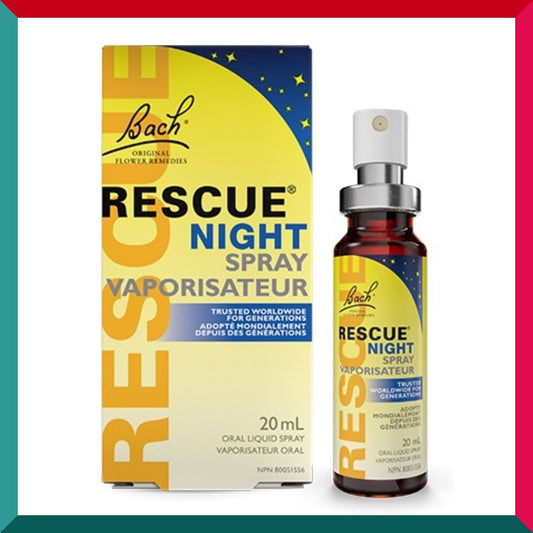 巴哈 - 甜睡寧 RESCUE Night 噴裝 20ml 加拿大版 (失眠、改善睡眠質素) 平行進口 (參考效期:09/2028*)