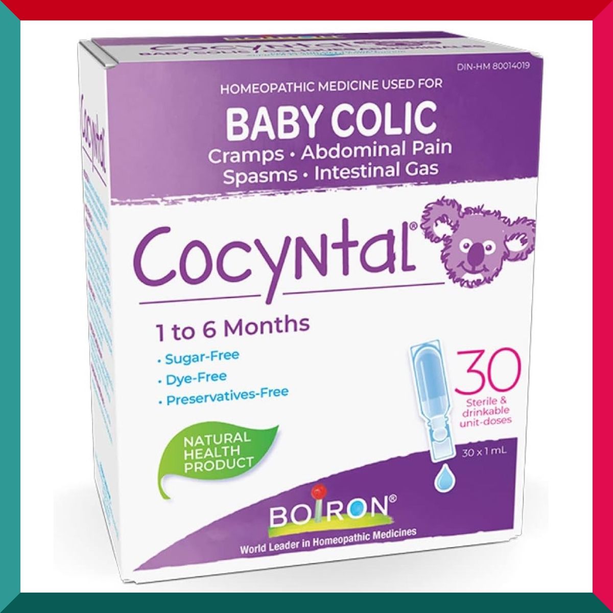 BOIRON - Boiron Cocyntal 嬰兒腸絞痛藥 1 毫升(30 包)順勢療法藥物(參考有效期限:2025 年 4 月 30 日*)