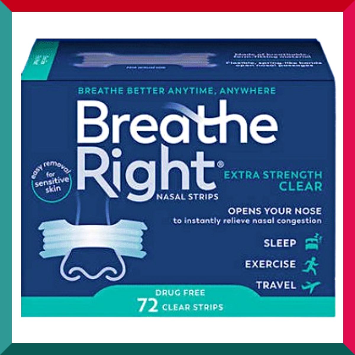 Breathe Right - Breathe Right 超強效鼻貼 透明 72 片