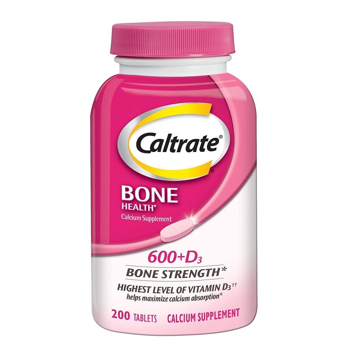 Caltrate - Bone Health calcium 600 plus Vitamin D3 200 Tablets (Expiry Date: 04/2026)