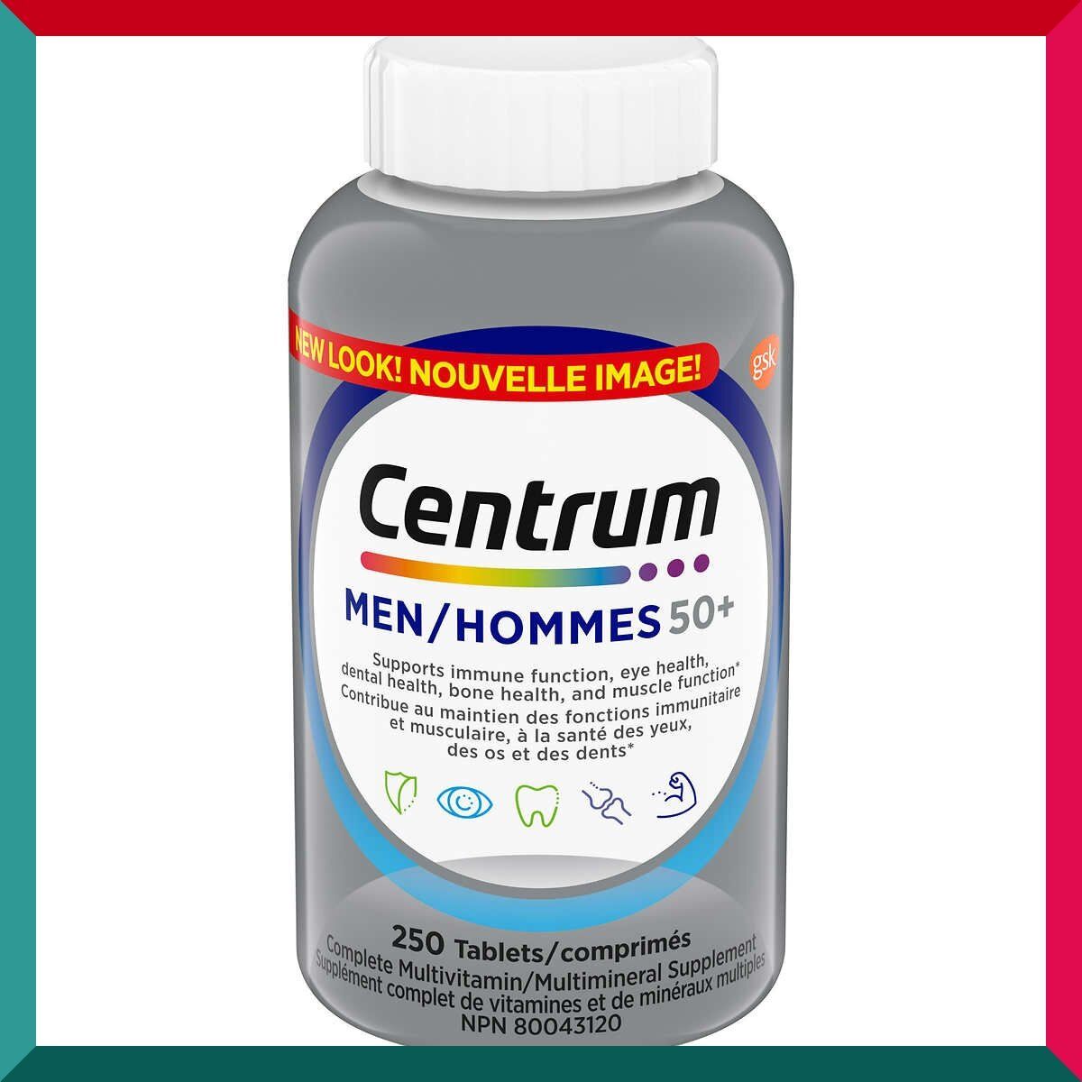 善存 - 250粒!男士50+全效多種維他命及礦物質 男士50+配方 維他命C免疫力 GSK (效期: 09/2025*)