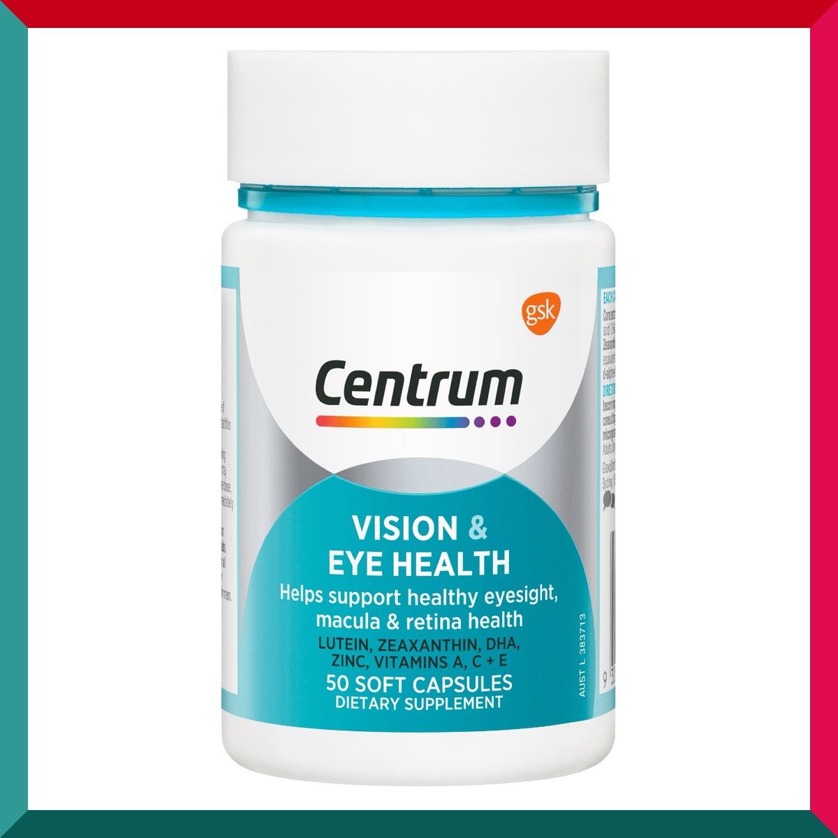 善存 - 全效護眼魚油葉黃素軟膠囊50粒 含Omega-3 DHA 玉米黃素 鋅 維他命 A C E 過濾藍光 黃斑區 晶狀體健康 抗氧化 老化 疲勞 飛蚊 平行進口 (參考效期: 05/2026*)