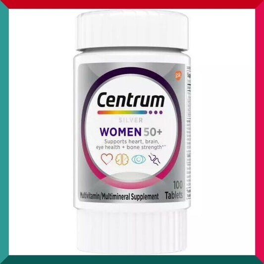 Centrum - Centrum Silver 女士 50+ 100 片維生素 C 免疫 GSK(參考有效期限:09/2025*)