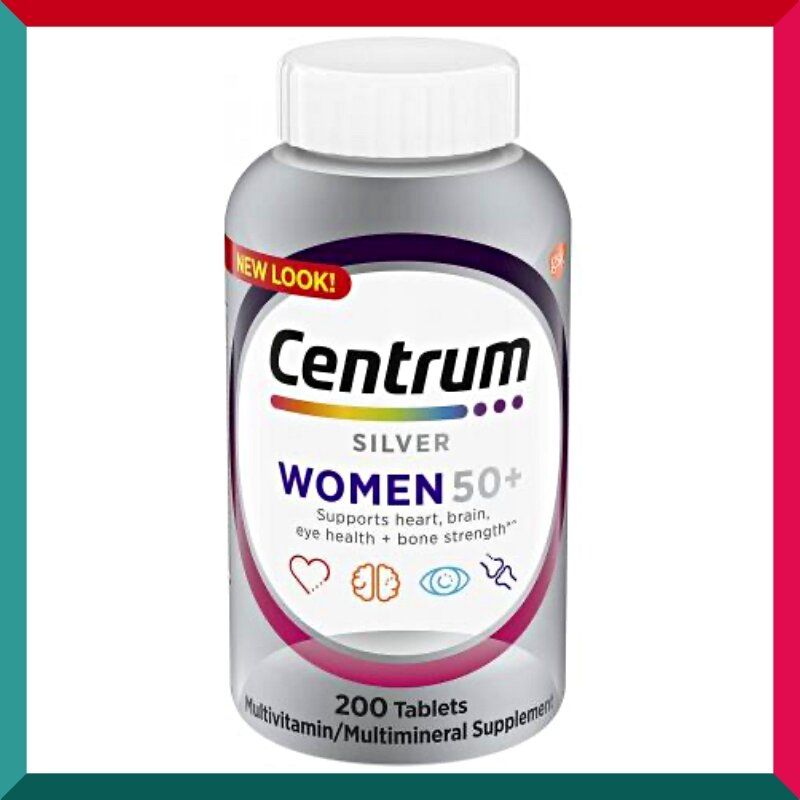 善存 - Centrum銀善存女士50+ 全效多種維他命及礦物質200粒 Silver Women 維他命C免疫力 GSK (參考效期:03/2026*)