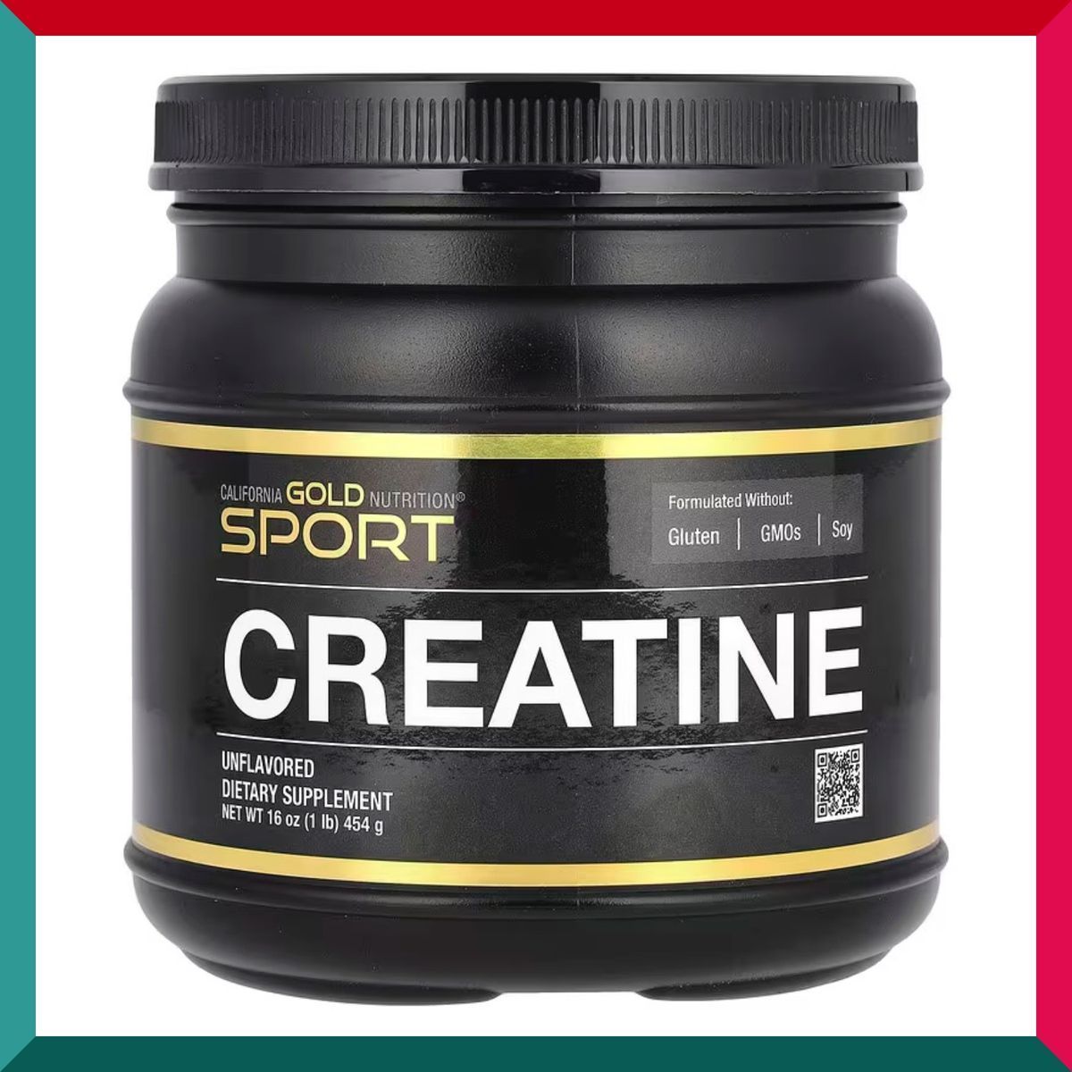 CALIFORNIA GOLD NUTRITION - 美國100%純一水肌酸 454g 1lb 原味 增強表現 爆發力 肌肉疲勞 運動比賽 平行進口 (參考效期: 03/2026*)