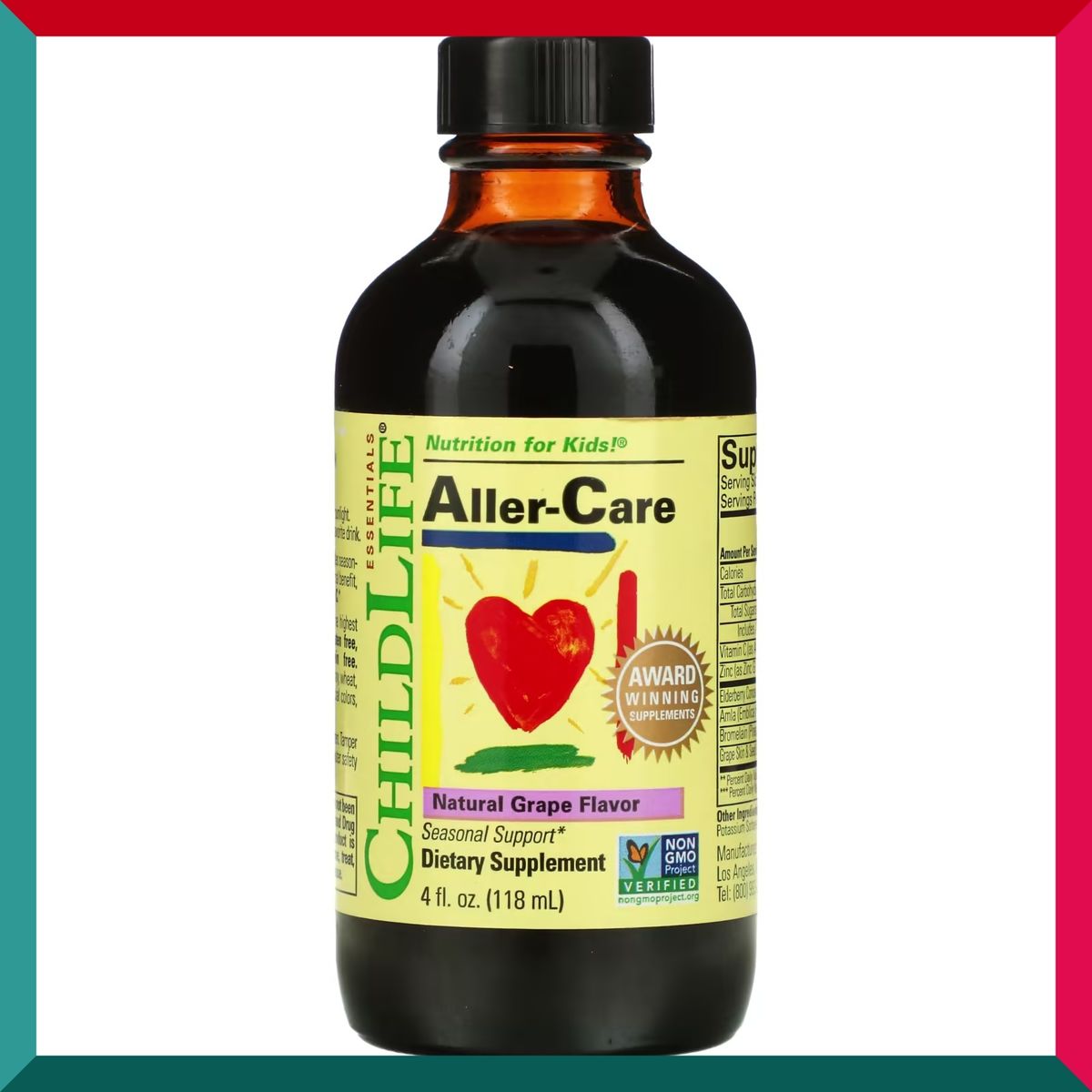 CHILD LIFE - 舒敏免疫配方 天然葡萄味 118ml 含接骨木 維他命C 鋅 葡萄籽 平行進口 (參考效期:06/2025*)