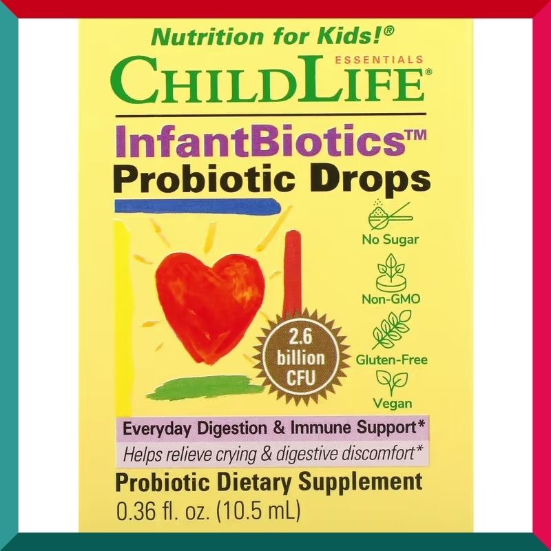 CHILD LIFE - 嬰兒兒童益生菌滴劑 (每份26億單位) 10,5毫升 腸道健康 幫助消化 增強免疫力 平行進口 (參考效期:11/2025*)