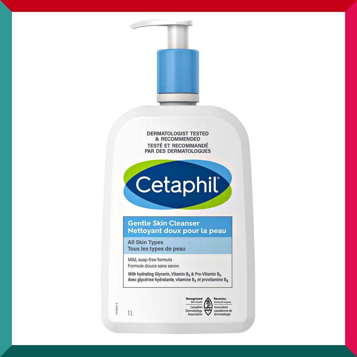 Cetaphil - Cetaphil 敏感溫和潔膚乳 1 L 菸鹼醯胺必需維生素 B3 敏感肌膚