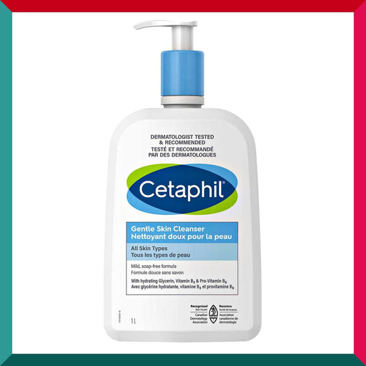 Cetaphil - Cetaphil 敏感溫和潔膚乳 1 L 菸鹼醯胺必需維生素 B3 敏感肌膚