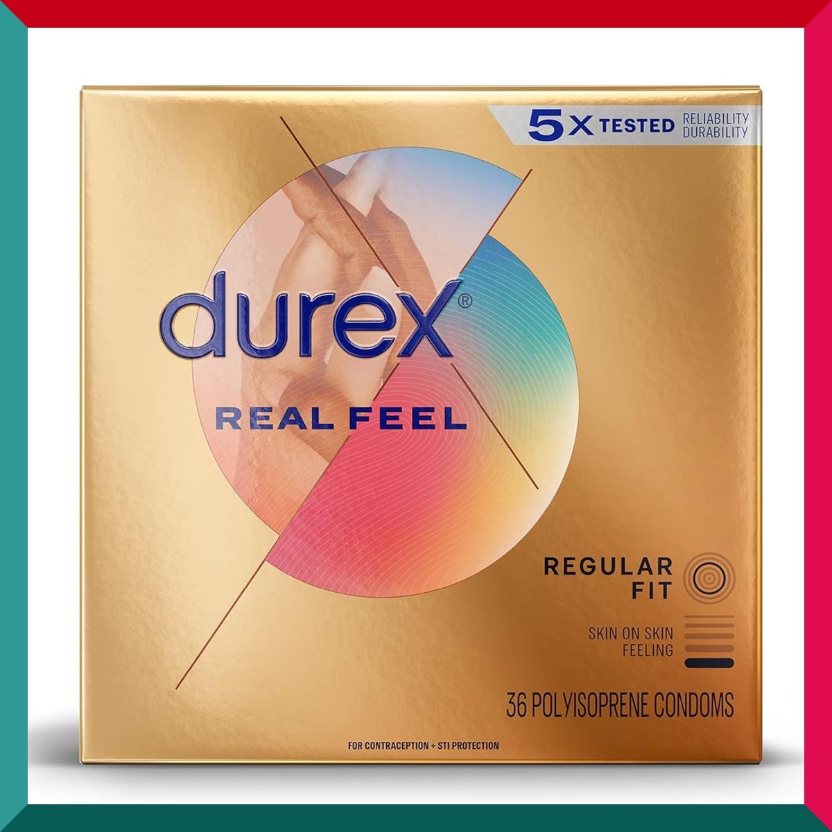 杜蕾斯 - 杜蕾斯,真實觸感非乳膠,常規款,36 只聚異戊二烯避孕套