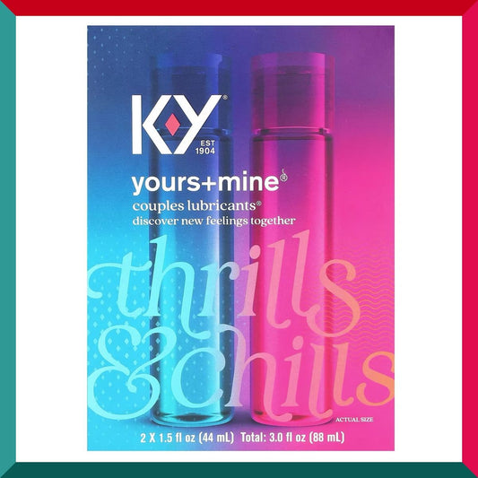 Durex - KY Yours+Mine, Couples Lubricants , 2 Count, 1.5 fl oz (44 ml) Each