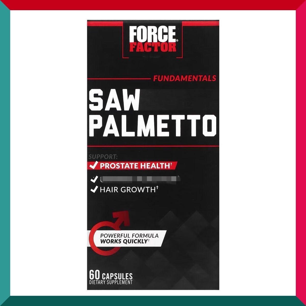 FORCE FACTOR - 3重強效 前列鋸葉棕櫚精華丸60粒膠囊 含硒 黑胡椒堿 平行進口 (參考效期: 30/04/2025)