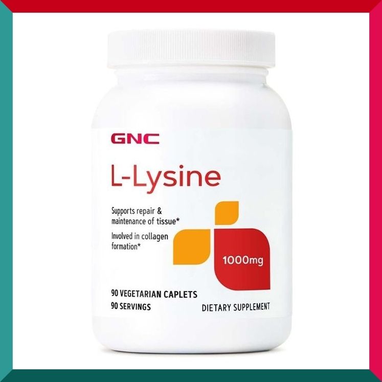 GNC - L-賴氨酸 1000 毫克 90 粒素食膠囊 平行進口 (參考效期:04/2026*)