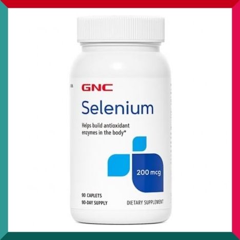 GNC - 高含量硒200微克90片 頭髮健康心肝健康男士健康備孕必備素食片劑 平行進口 (參考效期:04/2026*)