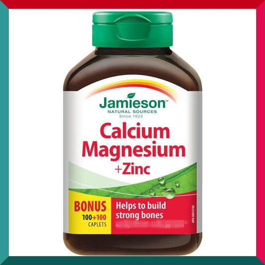 Jamieson - 鈣鎂鋅 (超值加量裝) 200 粒裝 骨骼關節健康 行山跑步單車運動 (參考效期: 12/2026*)