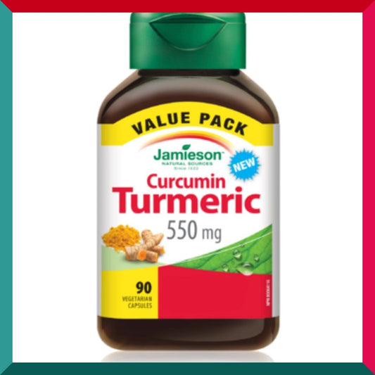 Jamieson - 特強高濃縮薑黃素精華 (550 毫克) 90 粒 相當於3000毫克薑黃 關節健康 護肝 平行進口 (參考效期:06/2026*)