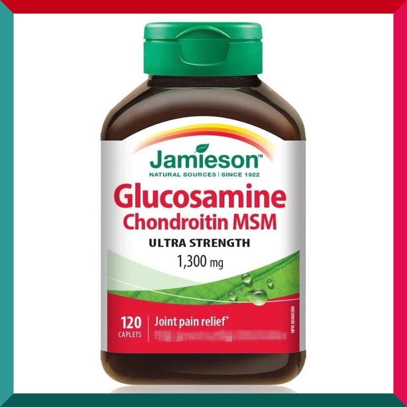 Jamieson - 關節健骨寶 (三合一特強配方) 葡萄糖胺 + 硫酸軟骨素 + MSM (1300 毫克) 120 粒 平行進口 (參考效期:12/2025*)