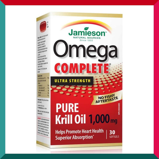 Jamieson - 超強全效奧米加3純磷蝦油1000毫克 30 粒 平行進口 (參考效期:02/2026*)