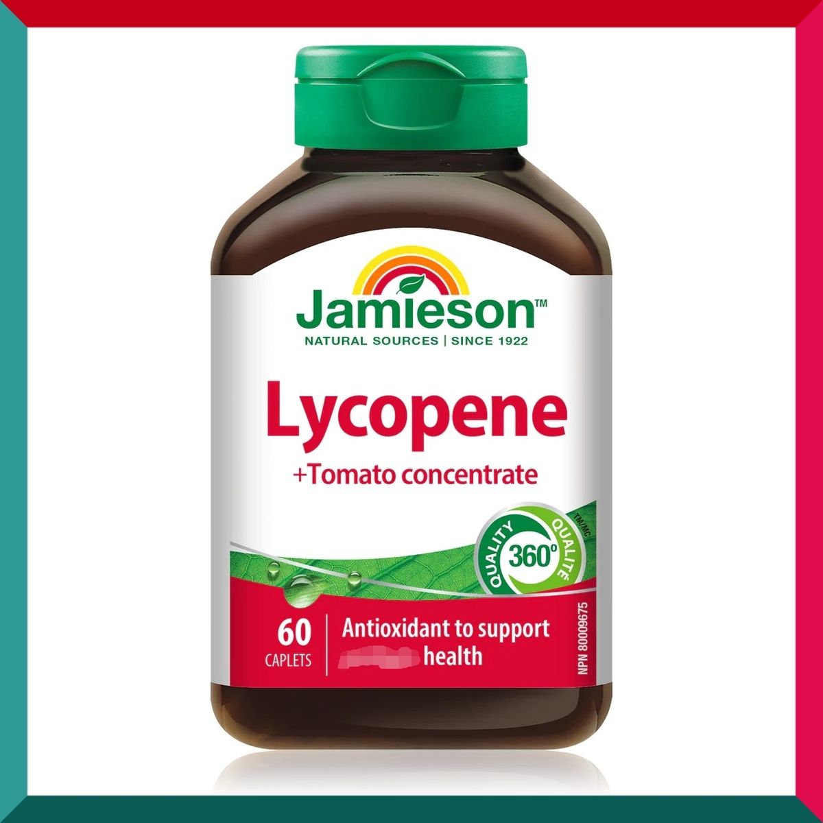 Jamieson - 天然蕃茄紅素精華 (10 毫克) 60 粒 抗氧化 前列健康 平行進口 (參考效期: 04/2026*)