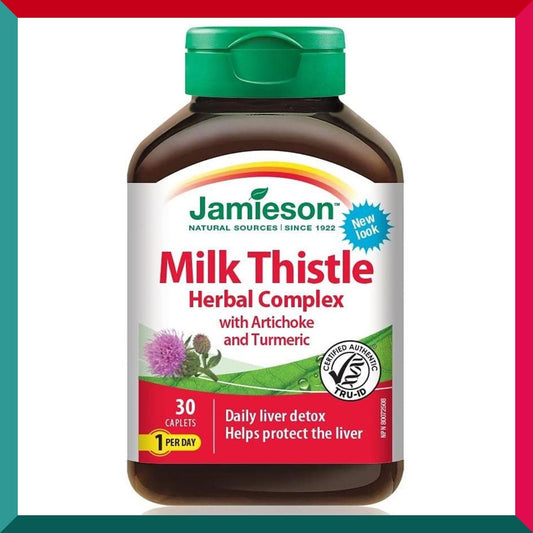 Jamieson - 護肝排毒配方30粒 奶薊草 薑黃素 朝鮮薊水飛薊素 膽鹼 蛋氨酸 (效期:07/2025*)