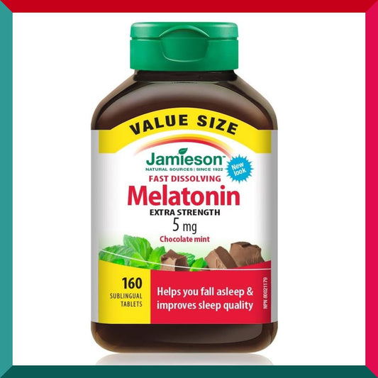 Jamieson - 甜睡褪黑素 (5 毫克) 快速溶解 160 粒 (參考效期:06/2026*)