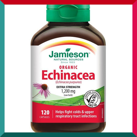 Jamieson - 特強健體有機紫錐菊 (1200 毫克) 120 粒 增強免疫力 【平行進口】(參考效期:04/2028*)