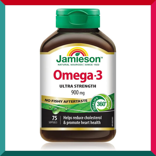 Jamieson - 金裝三倍強效奧米加 3(900 毫克)75 粒 平行進口 (參考效期:07/2026)