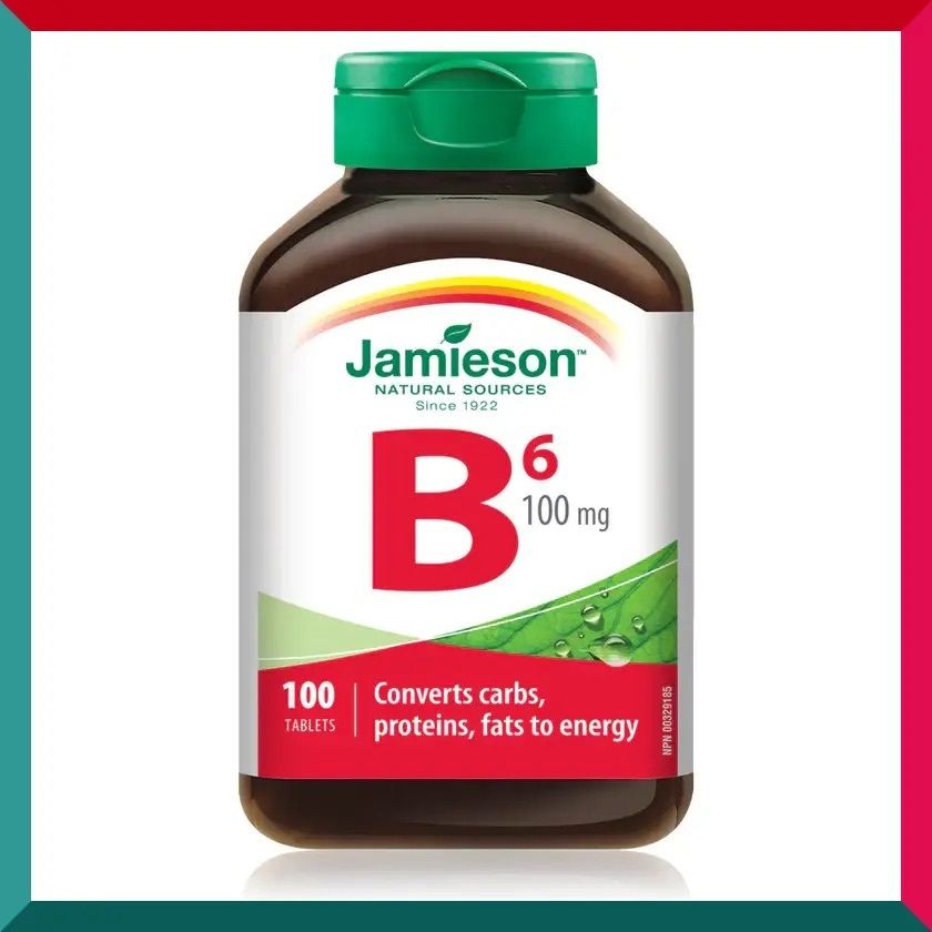 Jamieson - 健心維他命 B6 (100 毫克) 100 粒 平行進口 (參考效期:12/2025*)