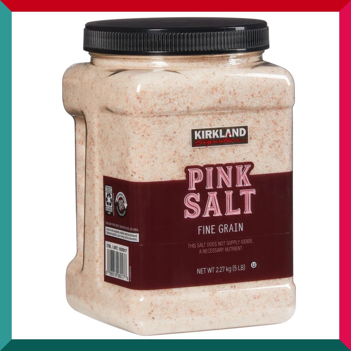Kirkland Signature - Kirkland 喜馬拉雅粉紅鹽 2.27 公斤 美國包裝平行進口(有效期至:2026 年 5 月)