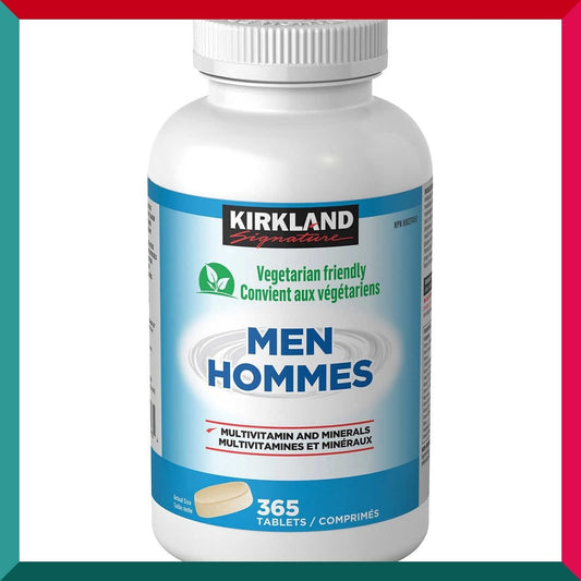 Kirkland Signature - 男士多種維他命礦物質 365粒超值裝 含鋅硒葉黃素番茄紅素 素食配方 (參考效期:10/2026*)