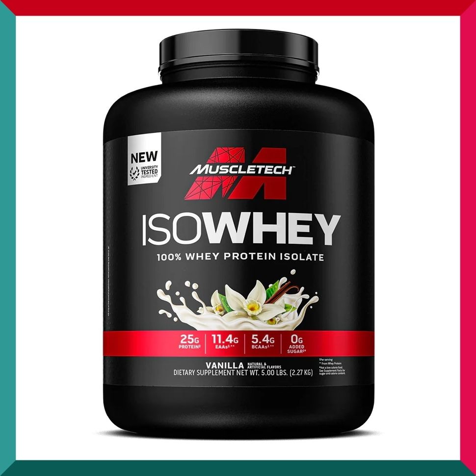 肌肉科技 - MuscleTech 100%分離乳清蛋白5磅裝 混呢拿味 25g蛋白 健身健美肌肉營養大隻 能量飲 (EXP:09/2026)