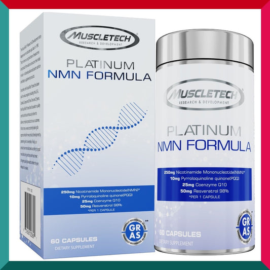 肌肉科技 - 特強4合1 NMN 15000抗老逆齡配方60粒 (NMN+ PQQ+ 白藜蘆醇+輔酶Q10) 全球權威GRAS認證(參考效期:09/2025*)