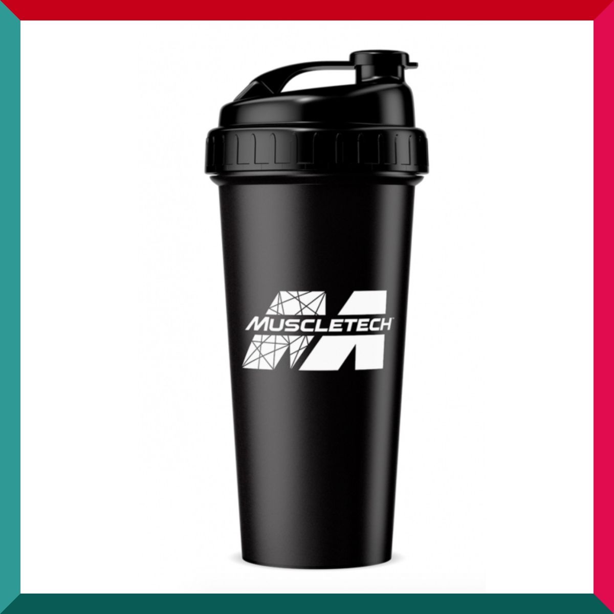 肌肉科技 - 100%原裝正品 MuscleTech 蛋白粉搖搖杯水樽700ml 黑色半透明 大M 帶網格 不含BPA Strength Redefined