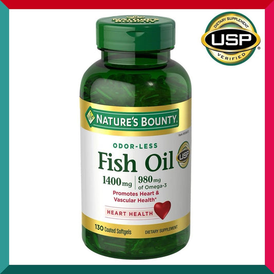 自然之寶 - 特強高純度無腥味魚油1400mg 130粒液態軟膠囊 心腦血管健康 關節靈活 認知記憶力 平行進口 (參考效期:03/2027*)