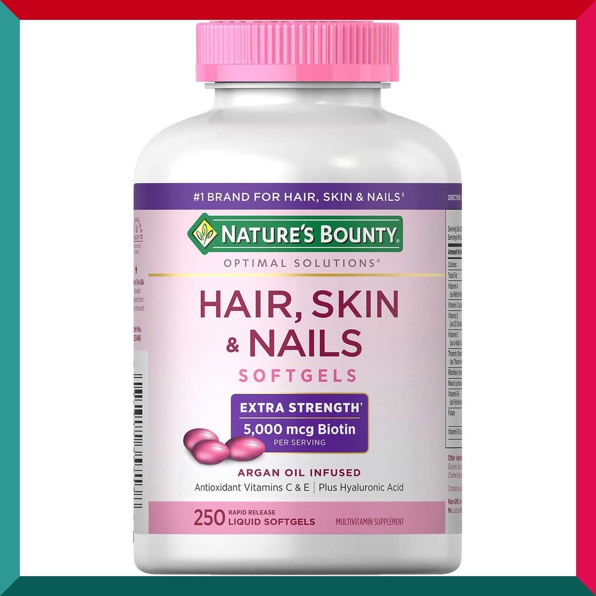 自然之寶 - 自然之寶女士護髮美肌綜合維他命礦物質配方250粒 含膠原蛋白 生物素 摩洛哥堅果油 透明質酸 葉酸 維他命 CE (參考效期:05/2026*)