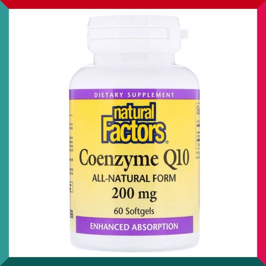 Natural Factors - 特強健心輔酵素 Q10 精華 (200 毫克) 60 粒膠囊 平行進口 (參考效期: 01/2026*)