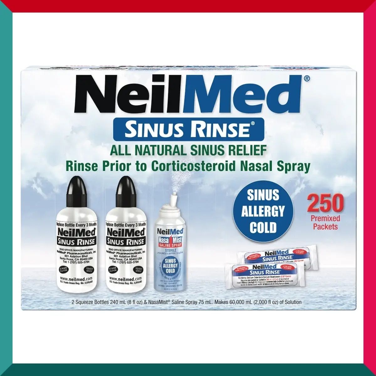 NeilMed - NeilMed 鼻竇沖洗套件 - 200 包