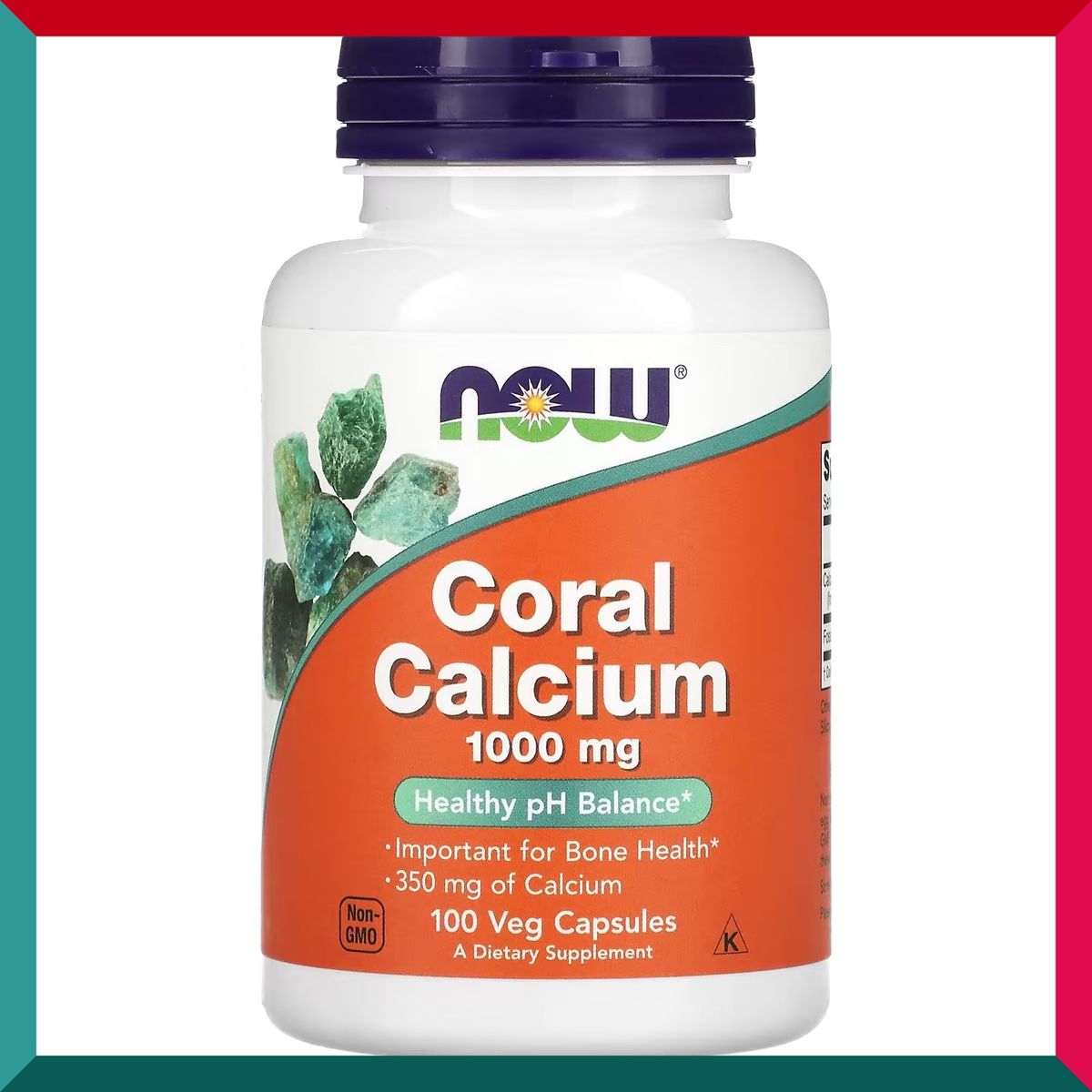 NOW Foods - 健骨珊瑚鈣 1000毫克100粒膠囊 平行進口 (參考效期:04/2028*)
