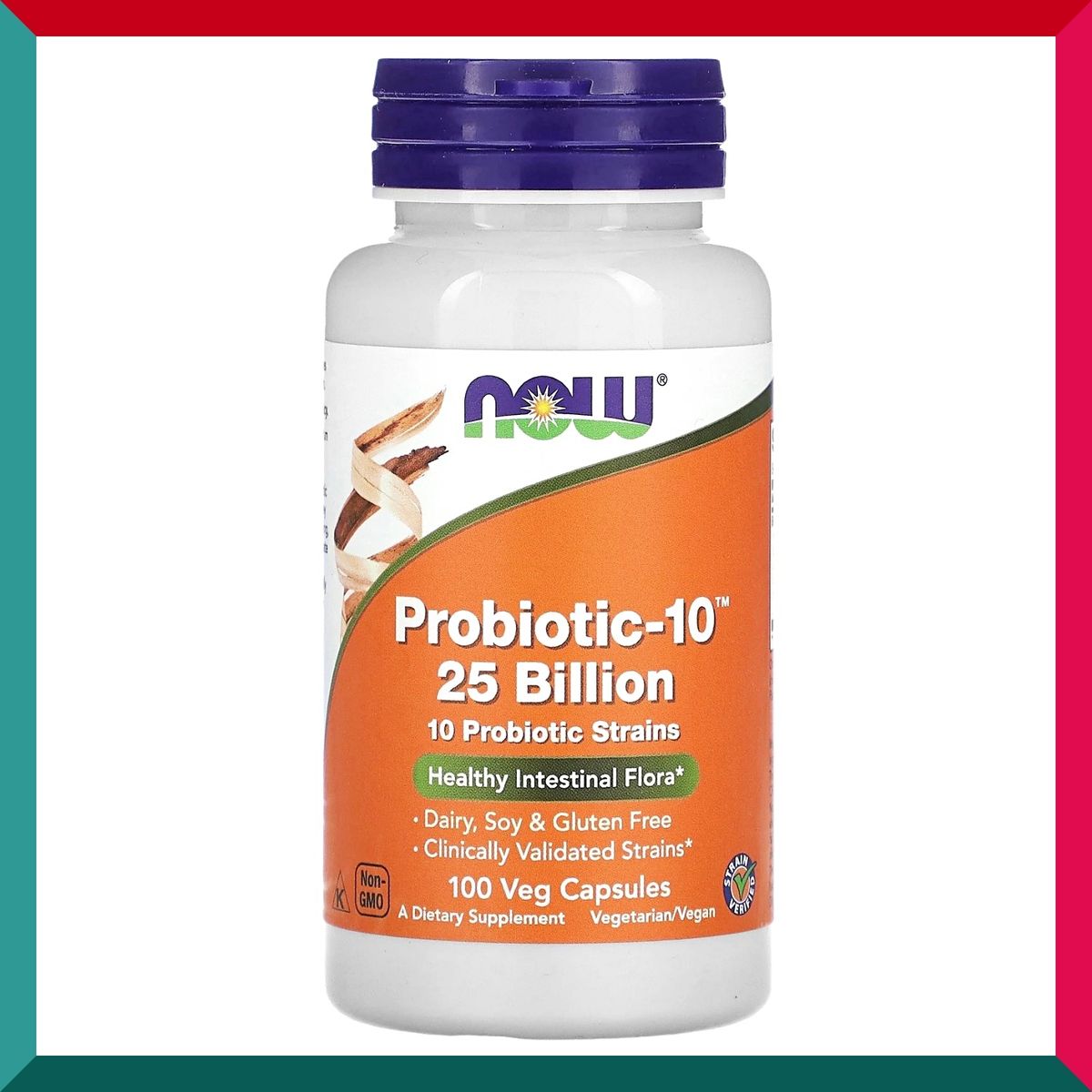 NOW Foods - 特強活性益生菌250億100粒素食膠囊 腸道胃健康 消化 免疫力 美國GMP品質認證 雙歧桿菌 平行進口 (參考效期: 04/2026*)