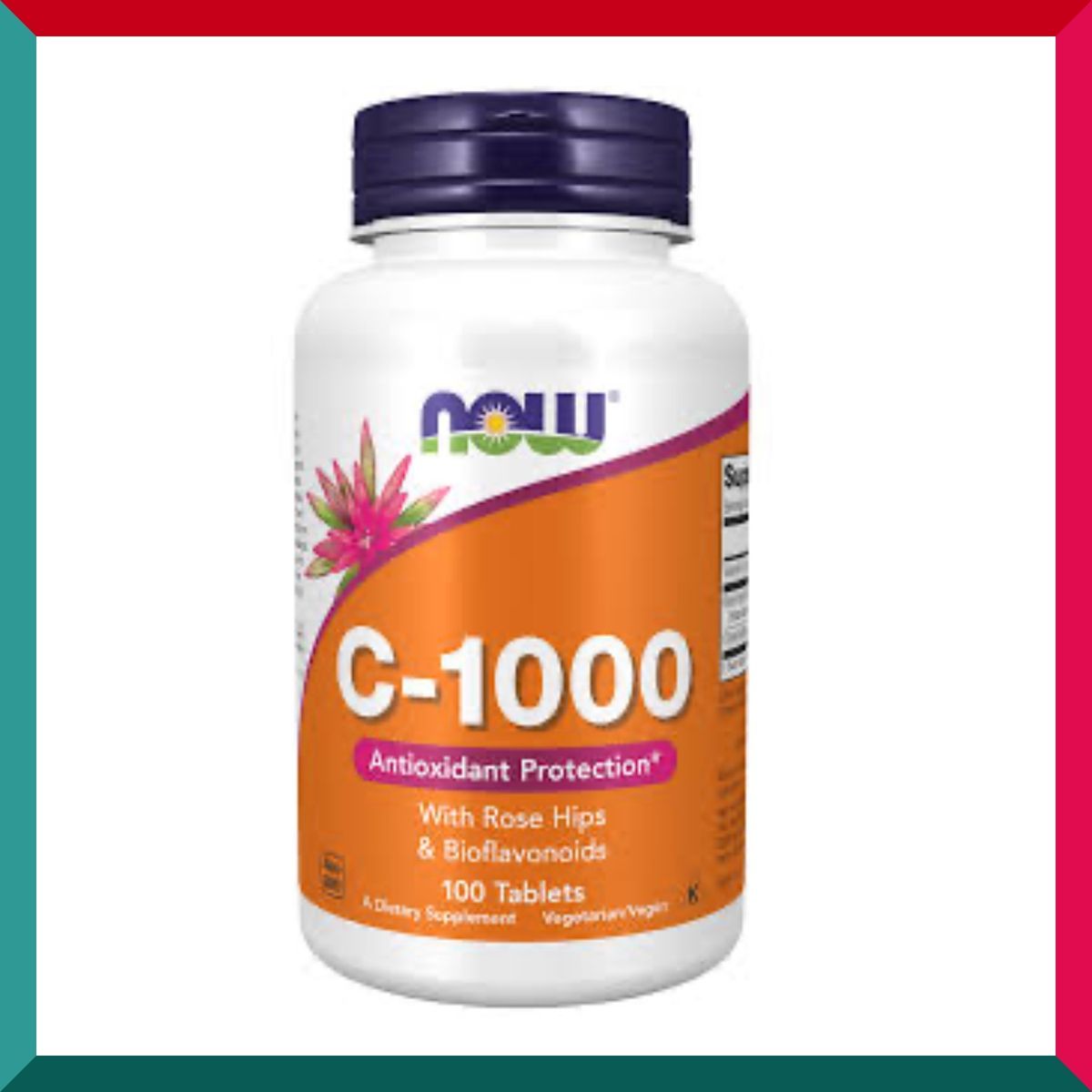 NOW Foods - C-1000 高含量維他命C 玫瑰果配方 1000毫克 100粒 增強抵抗力 平行進口 (參考效期:08/2026*)