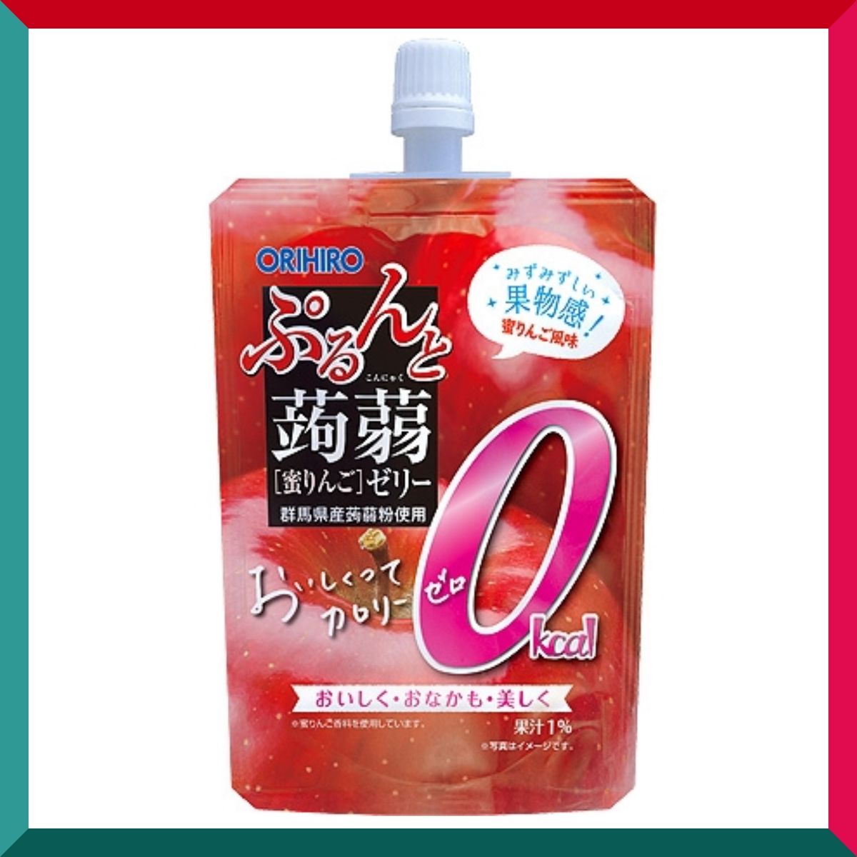 ORIHIRO - ORIHIRO - 0卡路里蘋果味蒟蒻啫喱飲品130g (4571157258119 )蘋果啫喱 吸吸蒟蒻 吱吱果凍 日本平行進口 此日期前最佳:2025年6月30日