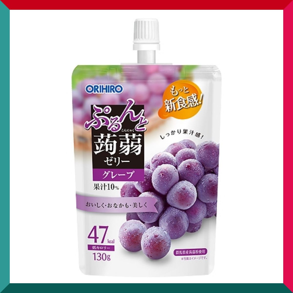 ORIHIRO - Orihiro Purunto 魔芋果凍葡萄 4.6 盎司(130 克)袋裝(參考日期:30/06/2025)