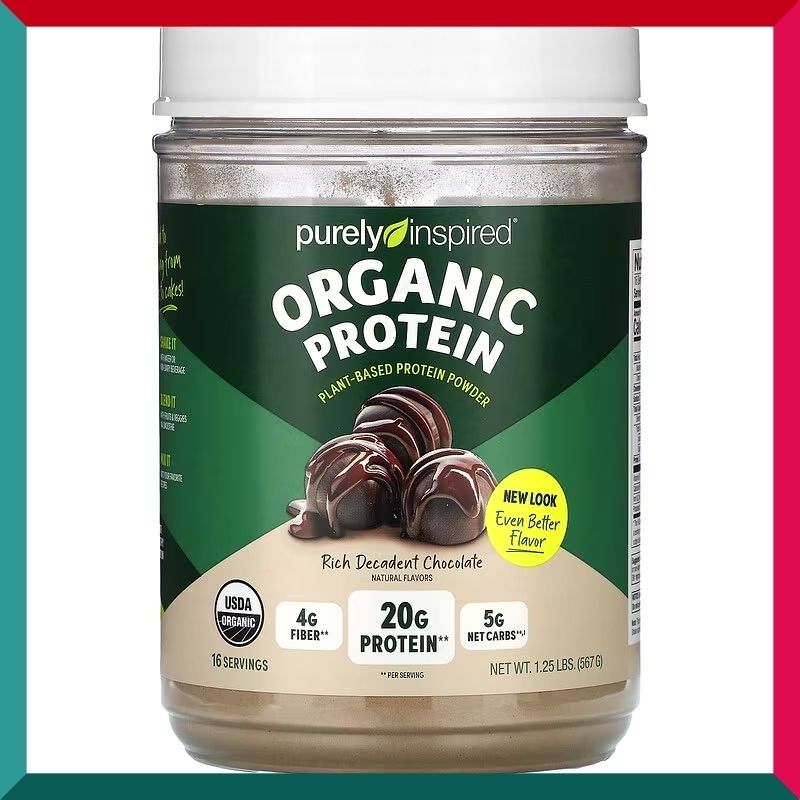 純粹靈感 - 純粹靈感有機蛋白質植物營養頹廢巧克力 1.25 磅(有效期至:2026 年 6 月 6 日)