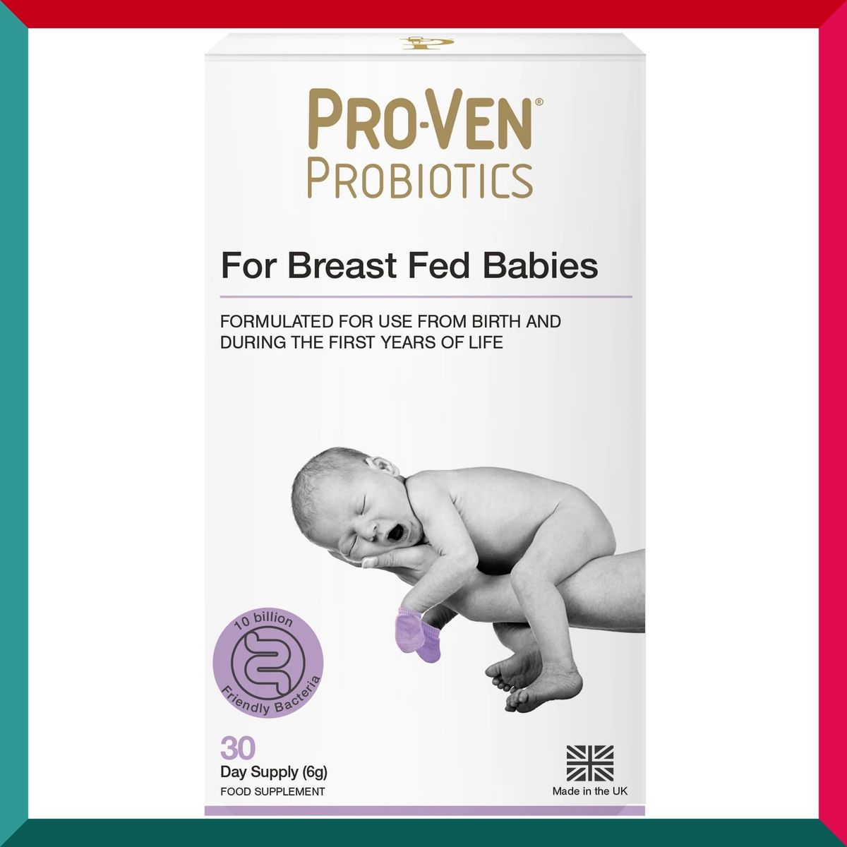 PROVEN - 100億嬰幼兒母乳喂哺專用益生菌粉 30日份量 Lab4獨特配方 腸道健康 腸胃消化 嘔奶 好吸收 平行進口 (參考效期:11/2025*)