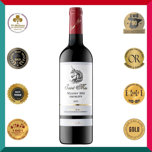 Saint Mas - 法國聖瑪仕Master 503平等得獎紅酒 750ml 【古天樂代言】【榮奪8項大獎】14%酒精濃度