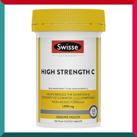 Swisse - 高強度維他命C 1000mg 150片 增強免疫力 美白淡斑 緩解疲勞 平行進口 (參考效期:01/2026*)