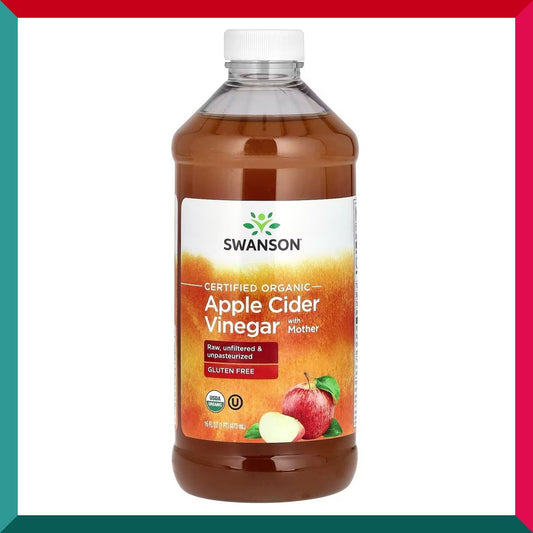 史雲生 - 美國天然有機蘋果醋473毫升含醋母原漿及有機蜂蜜 生酮低碳水排毒腸胃健康減肥 此產品或有助於穩定血糖 非轉基因(參考效期: 01/2028*)