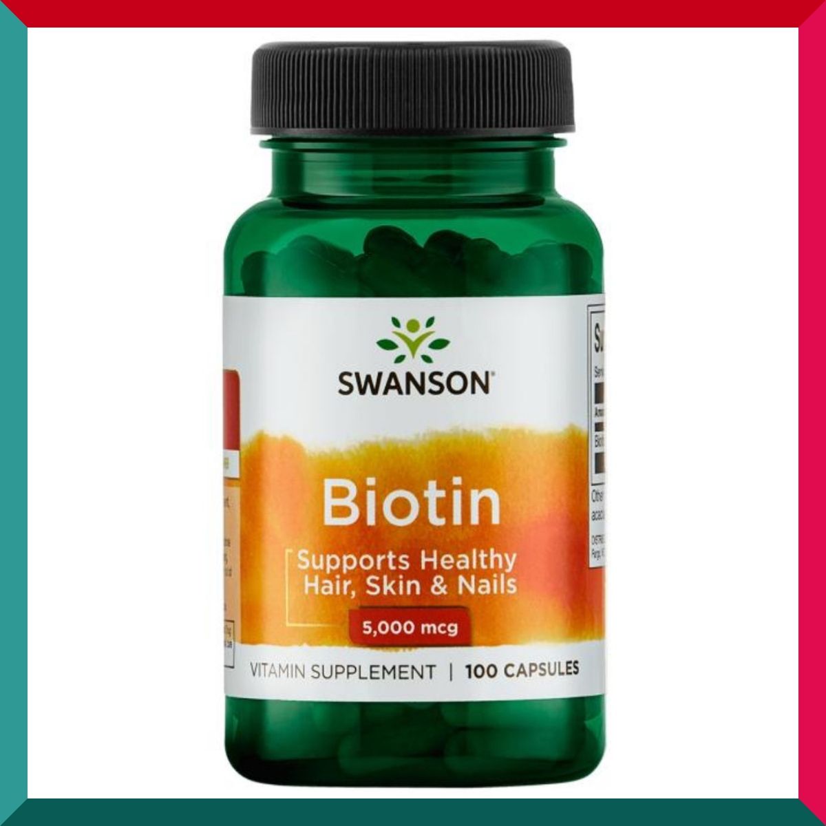 史雲生 - 生物素支持頭髮皮膚指甲健康5000微克100粒 美肌美髮美甲 迷你膠囊易吞服 防脫必備 平行進口 (參考效期: 07/2026*)