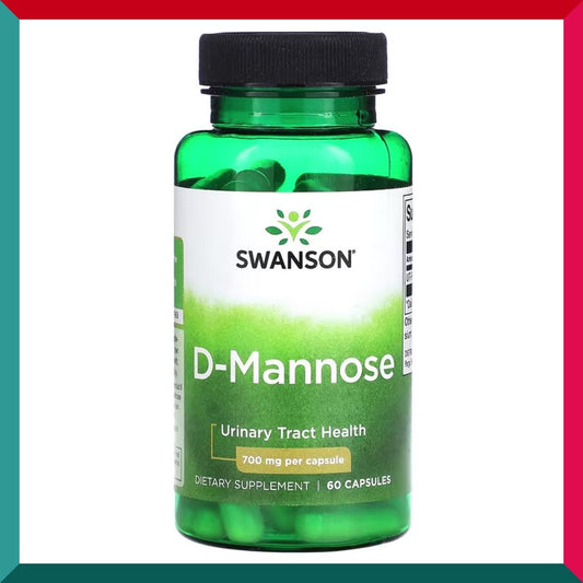 史雲生 - 斯旺森 UT-PRO™ D-甘露聚糖 700毫克 60粒膠囊 尿道健康 女性私處健康 平行進口 (參考效期:4/2026*)